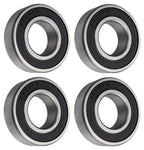 (4 Each) 6205-2RS-1, 6205LLU16, 205PP16 Sealed Radial Ball Bearing 1"X52X15