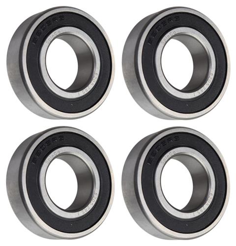 (4 Each) 6205-2RS-1, 6205LLU16, 205PP16 Sealed Radial Ball Bearing 1"X52X15