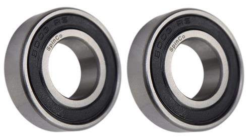 (2 Each) 6003-2RS, 6003LLU, 6003DDU Sealed Radial Ball Bearing 17X35X10 SpinCo