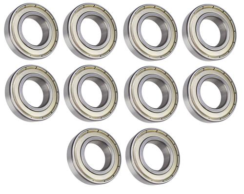 (10 Each) R18-ZZ Shielded Radial Ball Bearing 1-1/8 ID X 2-1/8 OD X 1/2 Wide