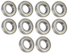 (10 Each) R18-ZZ Shielded Radial Ball Bearing 1-1/8 ID X 2-1/8 OD X 1/2 Wide