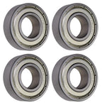 (4 Each) 6202-ZZ-5/8 6202-2Z10 202SS10 Shielded Radial Ball Bearing 0.625"X35X11