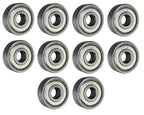 (10 Each) 6301-ZZ, 6301-2Z, 301SS Shielded Radial Ball Bearing 12X37X12 SpinCo