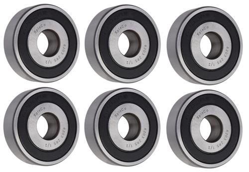 (6 Each) 6203-2RS-1/2, 6203LLU8, 203PP8 Sealed Radial Ball Bearing 0.5"X40X12