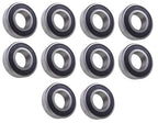(10 Each) 6205-2RS, 6205LLU, 205PP Sealed Radial Ball Bearing 25X52X15 SpinCo