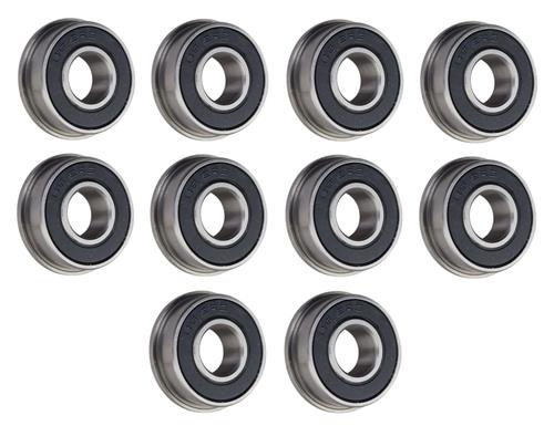 (10 Pack) FR6-2RS Flanged Sealed Radial Ball Bearing 3/8 ID X 7/8 OD X 0.281" W