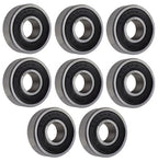 (8 Each) 6000-2RS, 6000LLU, 6000DDU Sealed Radial Ball Bearing 10X26X8 SpinCo