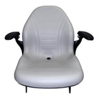 Ford New Holland Tractor Seat TZ18DA TZ22DA TZ24DA TZ25DA with Armrrests Gray