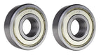 (2 Pack) 6304-ZZ, 6304-2Z, 304SS Shielded Radial Ball Bearing 20X52X15 SpinCo