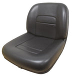High Back Lawn Mower Seat Black Fits Grasshopper, Exmark and Ferris