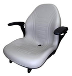 Ford New Holland Workmaster Tractor Seat 45 55 65 75 TC35 TC35D Armrests Gray