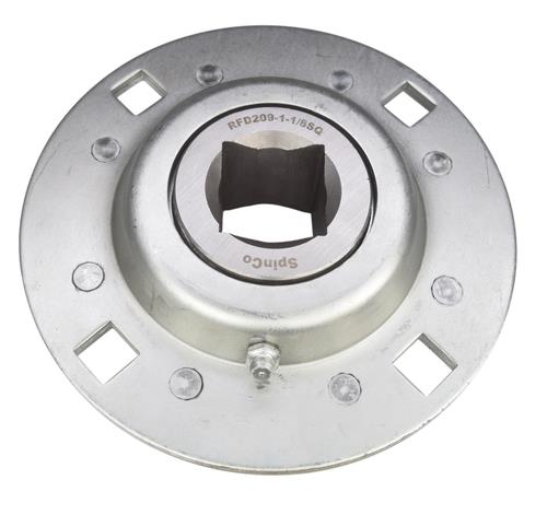 1-1/8" Square Unverferth Rolling Basket Bearing Unit RFD209-1-1/8, 902714 SpinCo