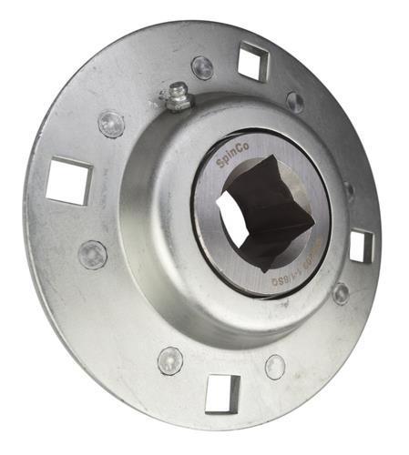 1-1/8" Square Unverferth Rolling Basket Bearing Unit RFD209-1-1/8, 902714 SpinCo
