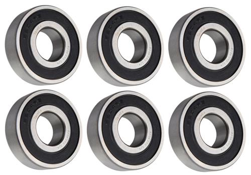 (6 Each) 6204-2RS-3/4, 6204LLU12, 204PP12 Sealed Radial Ball Bearing 0.75"X47X14