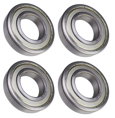 (4 Each) 6208-ZZ, 6208-2Z, 208SS Shielded Radial Ball Bearing 40X80X18 SpinCo