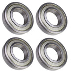 (4 Each) 6208-ZZ, 6208-2Z, 208SS Shielded Radial Ball Bearing 40X80X18 SpinCo