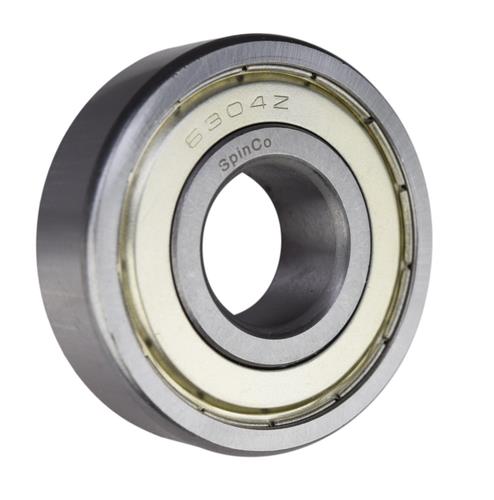 (6 Pack) 6304-ZZ, 6304-2Z, 304SS Shielded Radial Ball Bearing 20X52X15 SpinCo