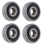 (4 Each) 6200-2RS, 6200LLU, 200PP Sealed Radial Ball Bearing 10X30X9 SpinCo