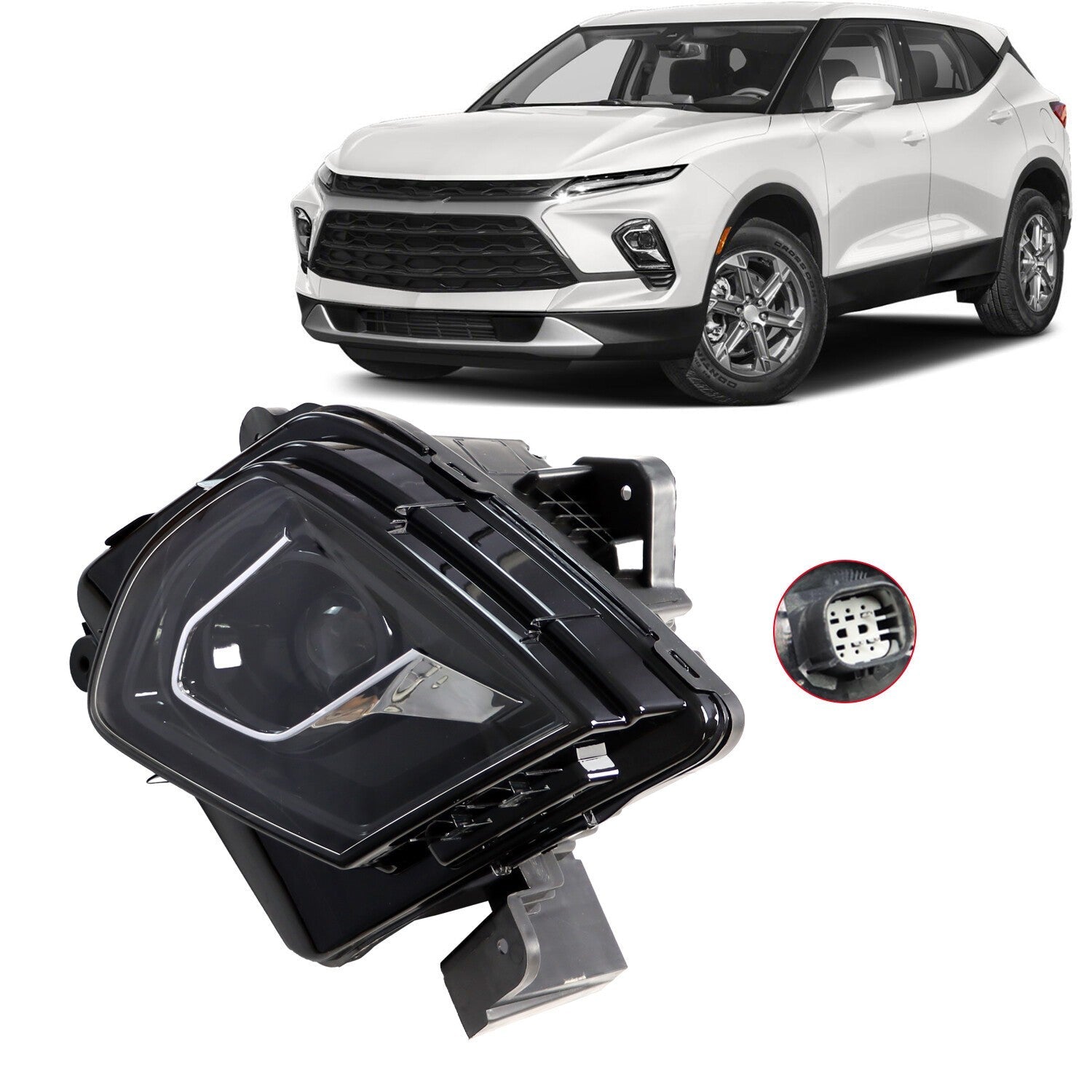 2023-2024 Chevy Blazer LH Driver Side Black Projector LED Headlight