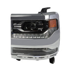 2016-18 Chevy Silverado 1500 Left Chrome DRL Projector Full LED Headlight