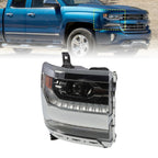 2016-18 Chevy Silverado 1500 Right Chrome DRL Projector Full LED Headlight