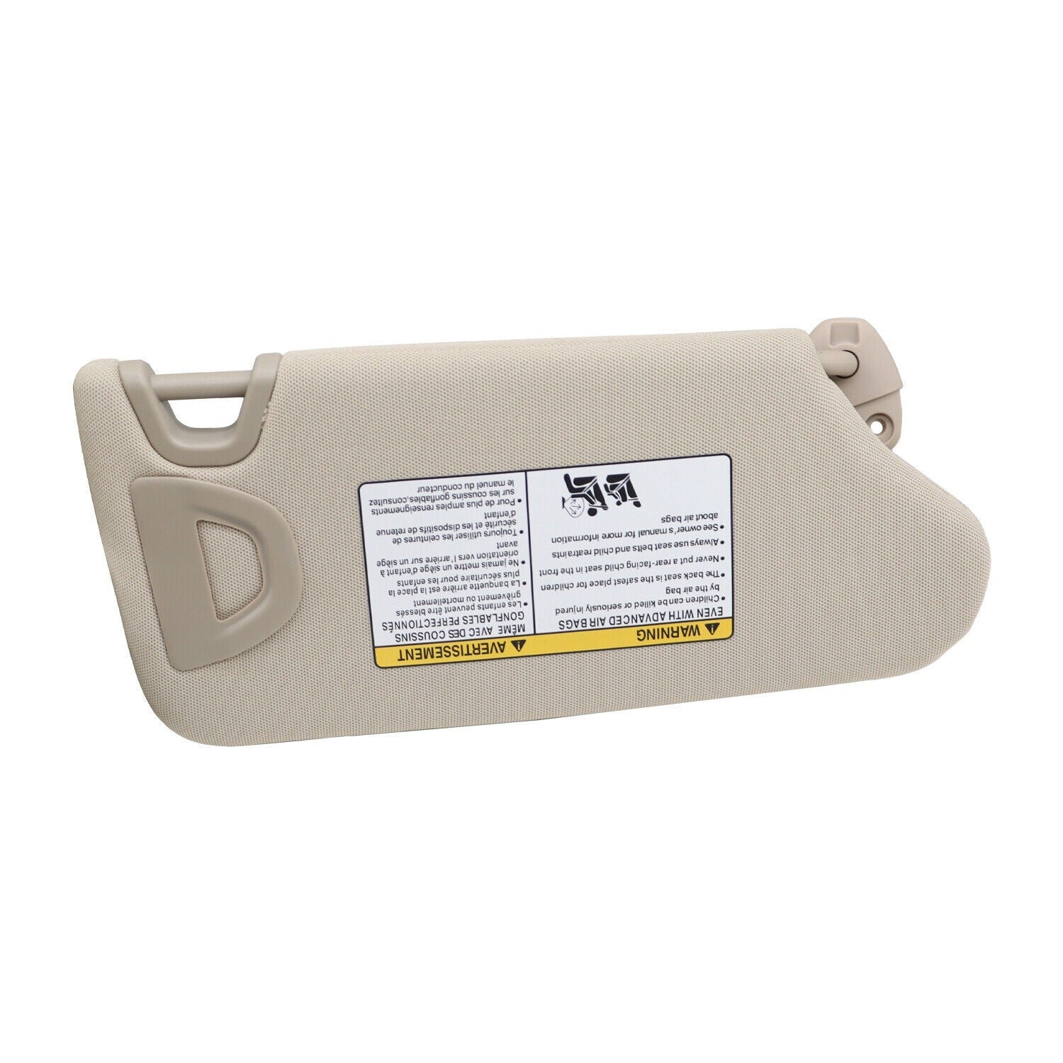 1 Pair Beige Sun Visor Left & Right 96401-3TA2A for 2013-2018 Nissan Altima