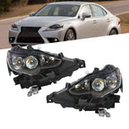 Pair LED Headlights for Lexus IS250 IS350 2014-2016 Left & Right Headlamp