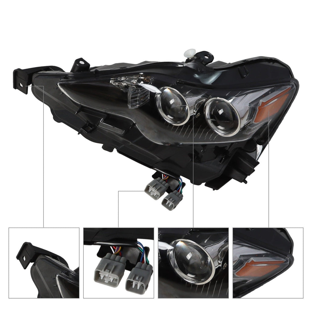 Pair LED Headlights for Lexus IS250 IS350 2014-2016 Left & Right Headlamp