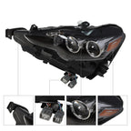 Pair LED Headlights for Lexus IS250 IS350 2014-2016 Left & Right Headlamp