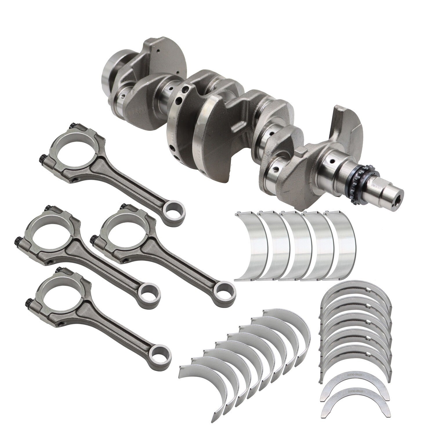 1.6L Engine Crankshaft Connecting Rods & Bearings Set for KIA SOUL RIO 2012-2019