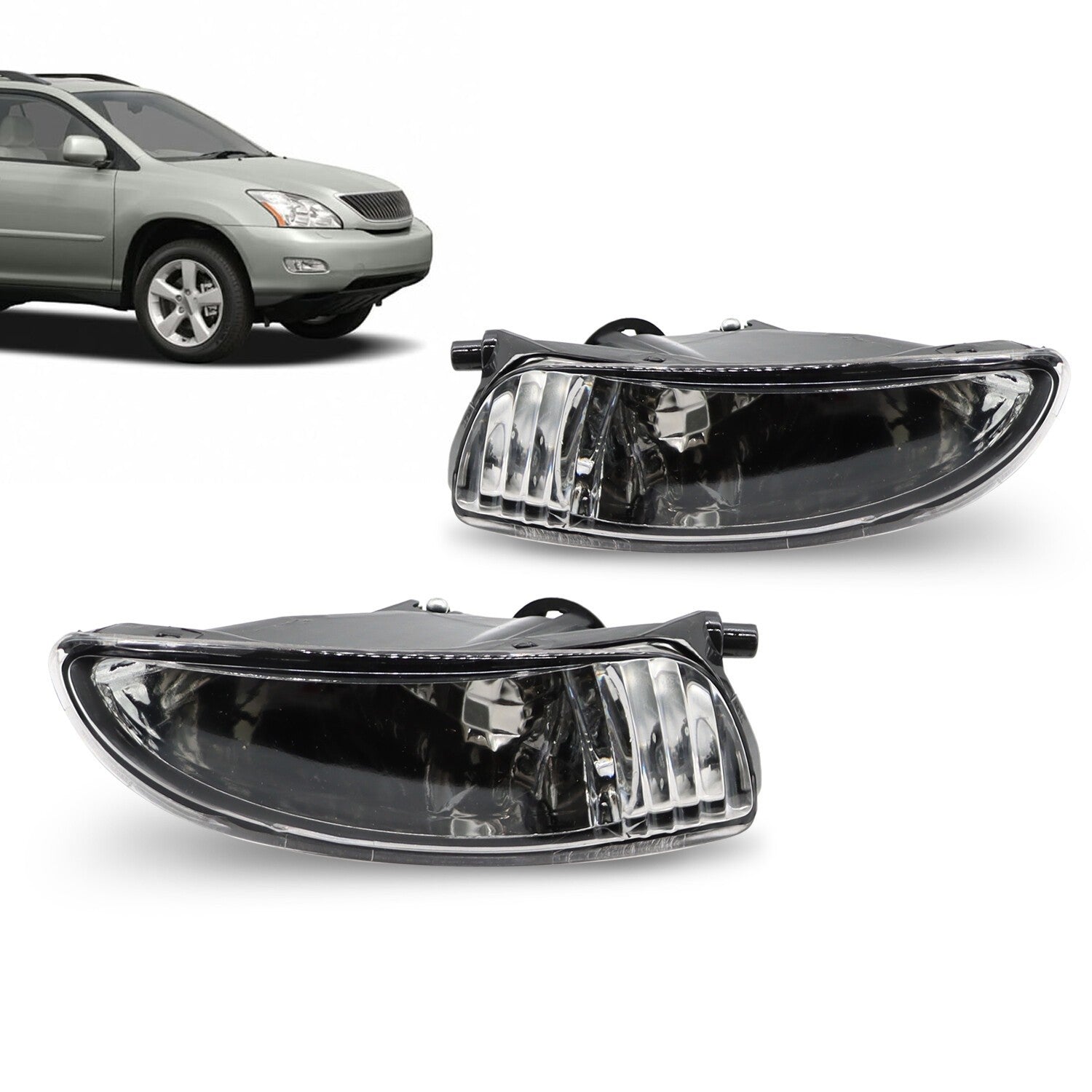 Pair Front Fog Lights for 2004-2009 Lexus RX300 RX330 RX350 L+R Driving Lamps