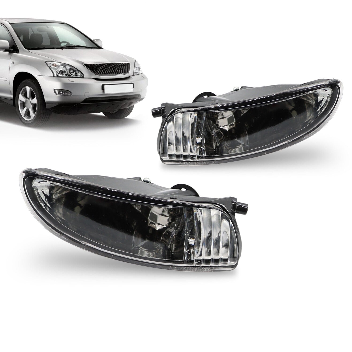Pair Front Fog Lights for 2004-2009 Lexus RX300 RX330 RX350 L+R Driving Lamps