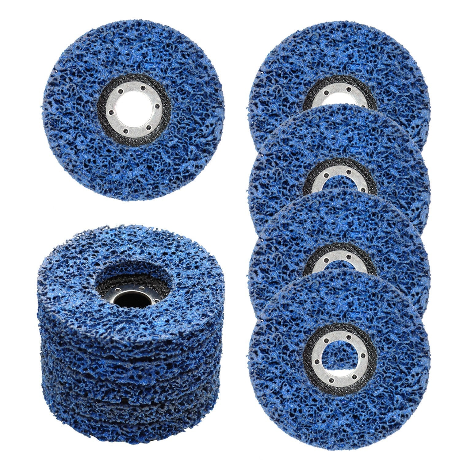 10 Pack 4.5"x7/8" Easy Strip Discs Paint Rust Removal Cleaning Pads Set of 10
