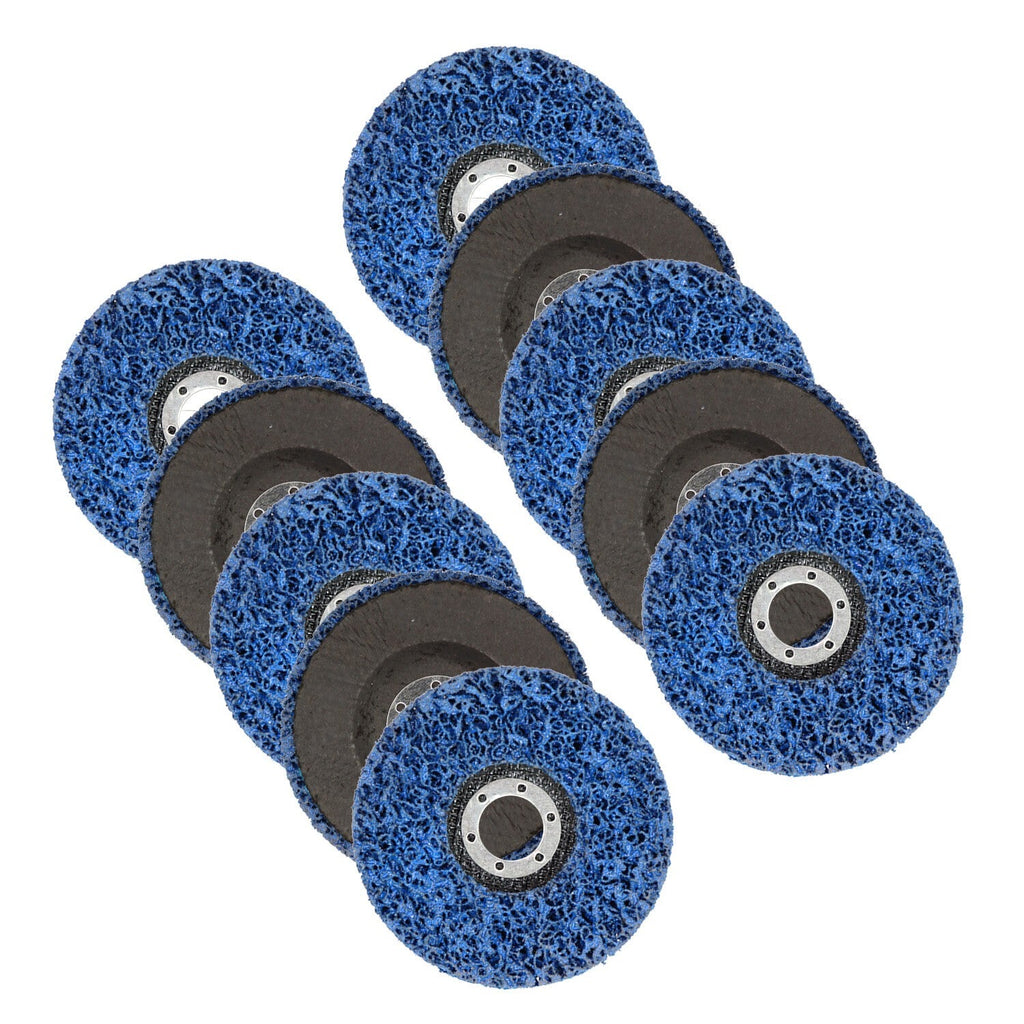 10 Pack 4.5"x7/8" Easy Strip Discs Paint Rust Removal Cleaning Pads Set of 10