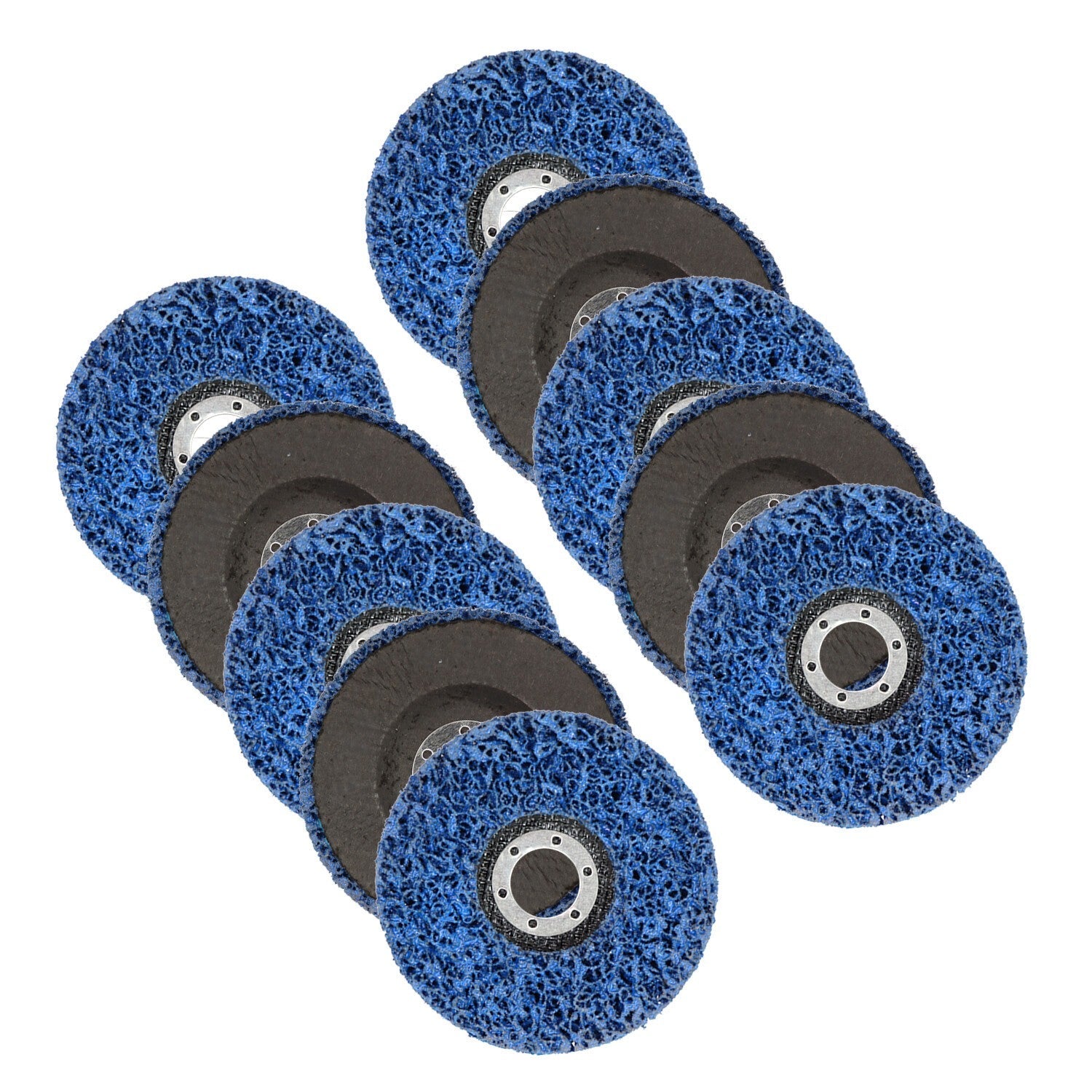 10 Pack 4.5"x7/8" Easy Strip Discs Paint Rust Removal Cleaning Pads Set of 10