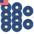 10 Pack 4" Poly Strip Disc Wheels Rust Paint Removal for Angle Grinder