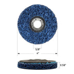 10 Pack 4" Poly Strip Disc Wheels Rust Paint Removal for Angle Grinder