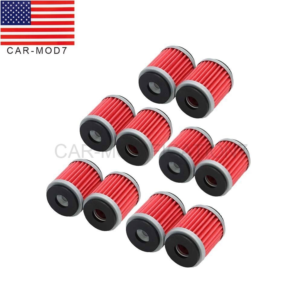 10pc Oil Filter Set for Yamaha YZ250 YZ250F YZ450F XT250 YBR250 WR250F WR450F