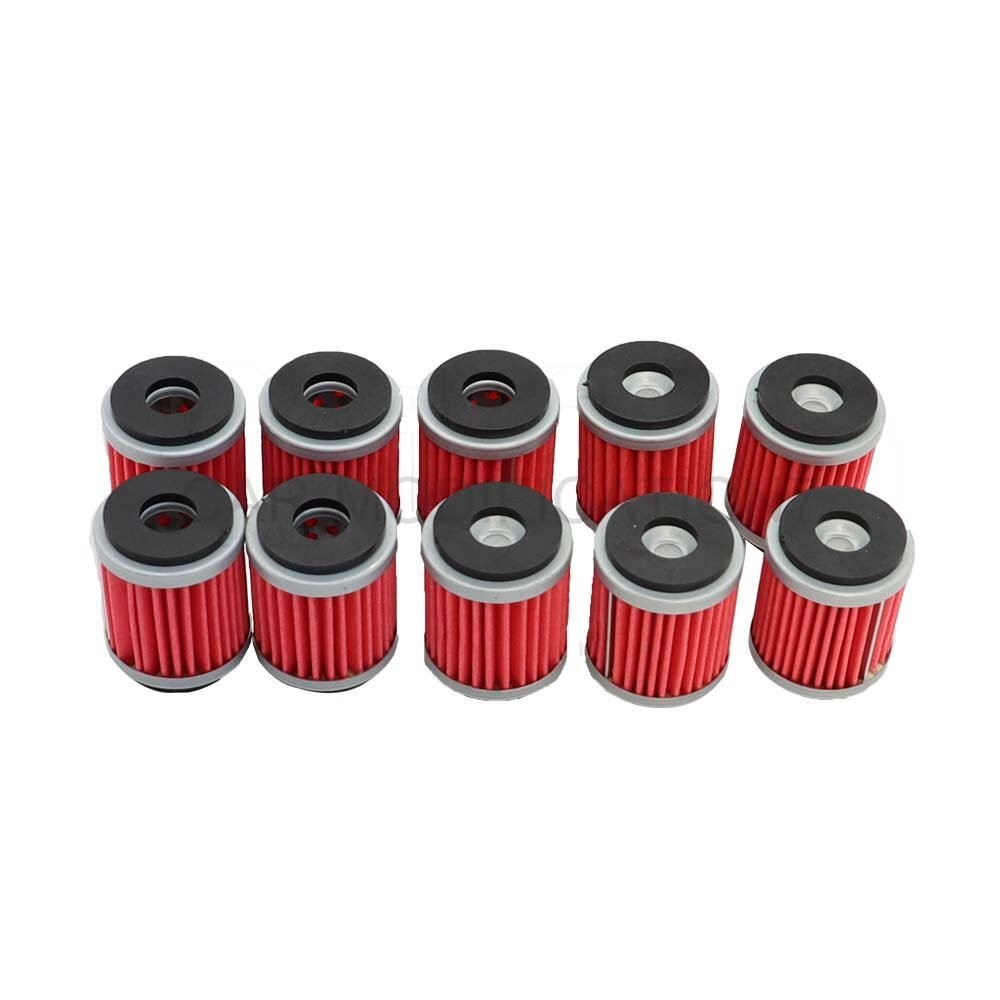 10pc Oil Filter Set for Yamaha YZ250 YZ250F YZ450F XT250 YBR250 WR250F WR450F