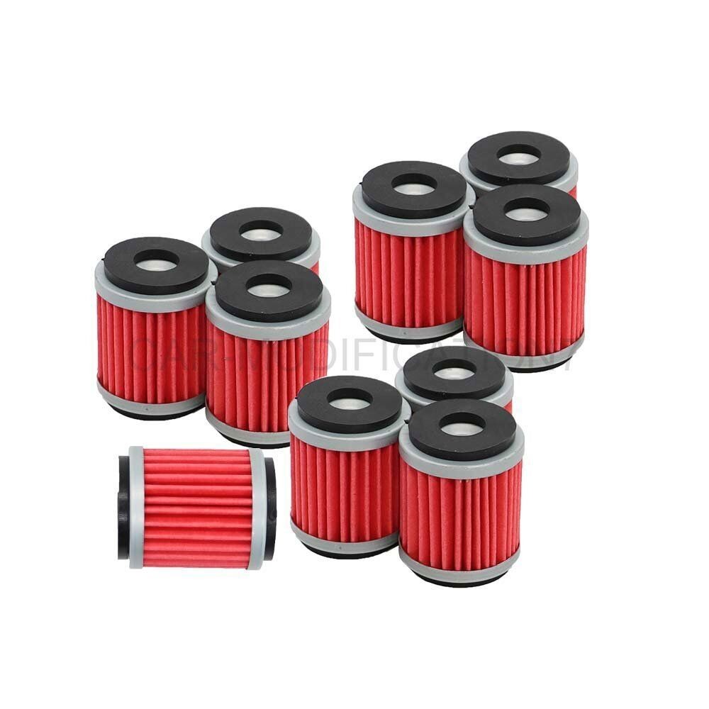 10pc Oil Filter Set for Yamaha YZ250 YZ250F YZ450F XT250 YBR250 WR250F WR450F