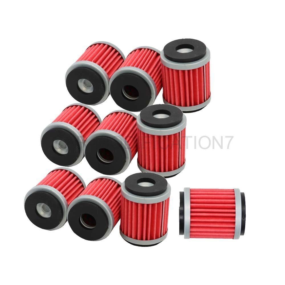 10pc Oil Filter Set for Yamaha YZ250 YZ250F YZ450F XT250 YBR250 WR250F WR450F