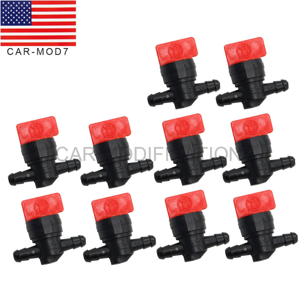 10Pcs 1/4" Fuel Shut-Off Valves In-Line Gas Petcock for Motorcycle Parts