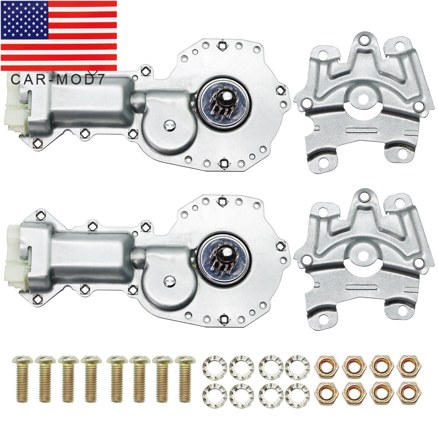 12 Tooth Power Window Lift Motor Pair for Chevy GMC Pontiac Truck Set of 2