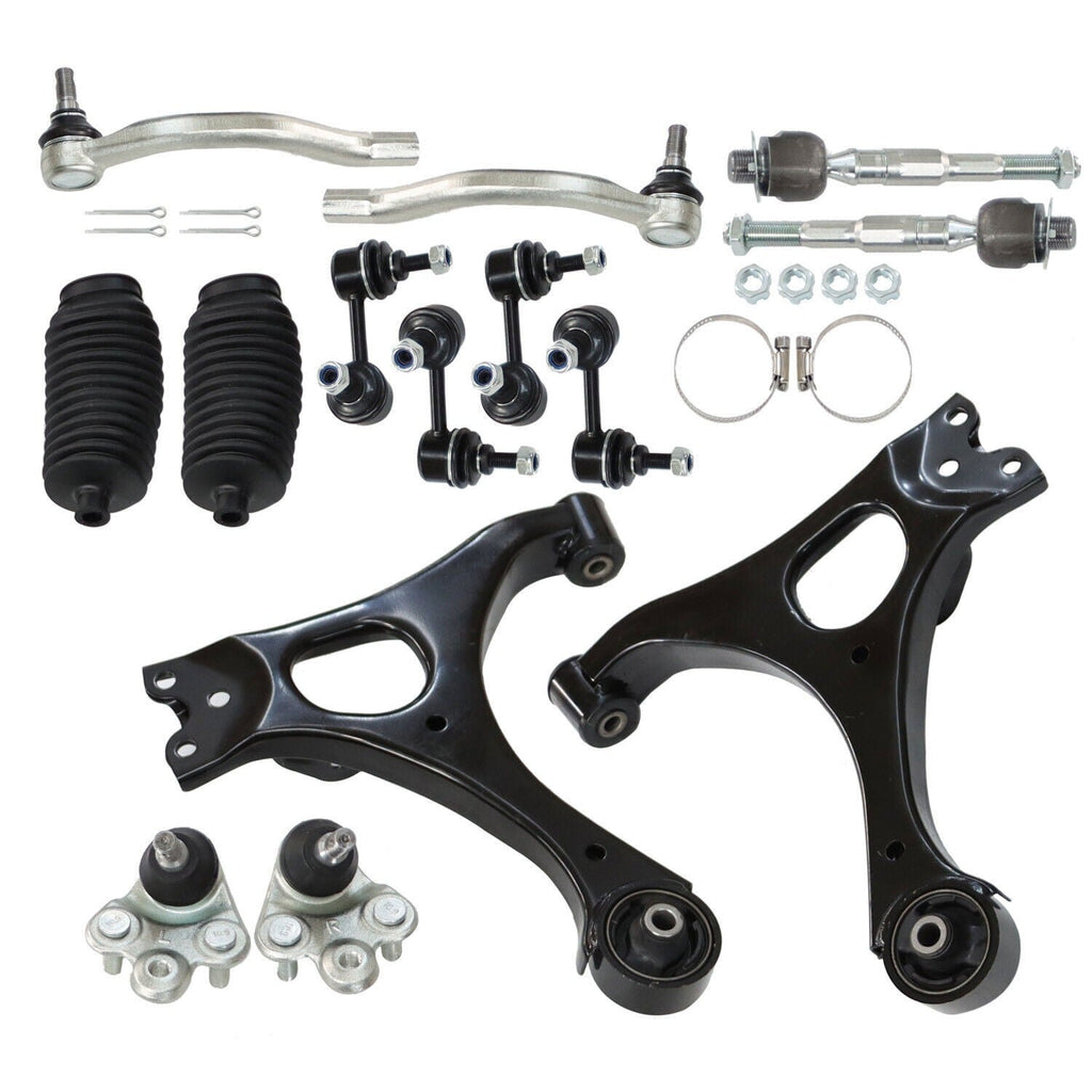 14" Lower Control Arms Ball Joint Sway Bar Tie Rod for 2006-2011 Honda Civic
