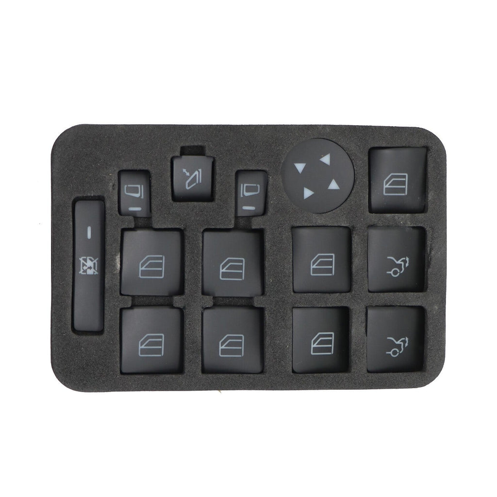 14X Car Door Armrest Window Switch Button Cover for Mercedes-Benz E350 08-19