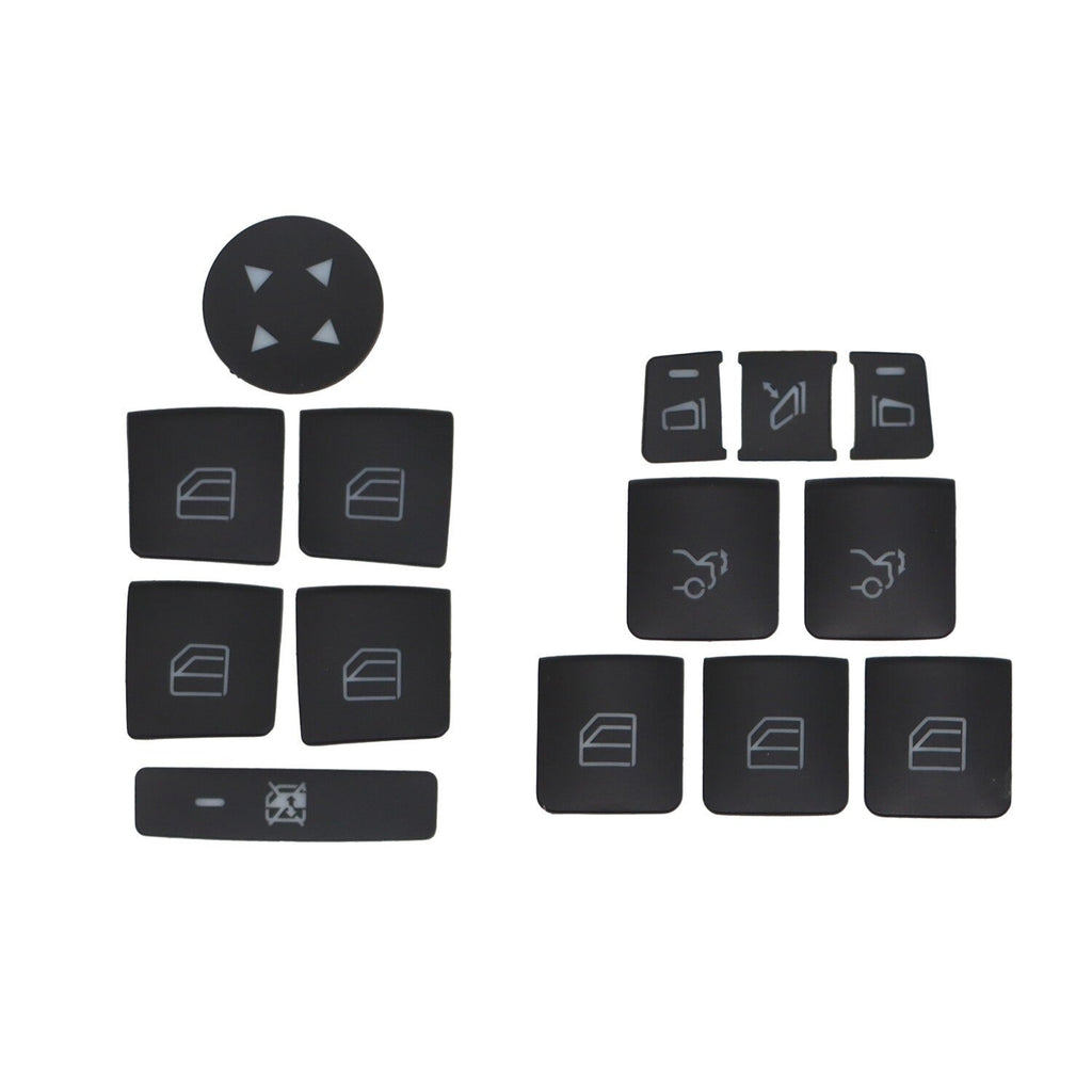 14X Car Door Armrest Window Switch Button Cover for Mercedes-Benz E350 08-19