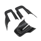 Carbon Fiber Steering Wheel Cover Trim Accessories for Ford Mustang 2015+