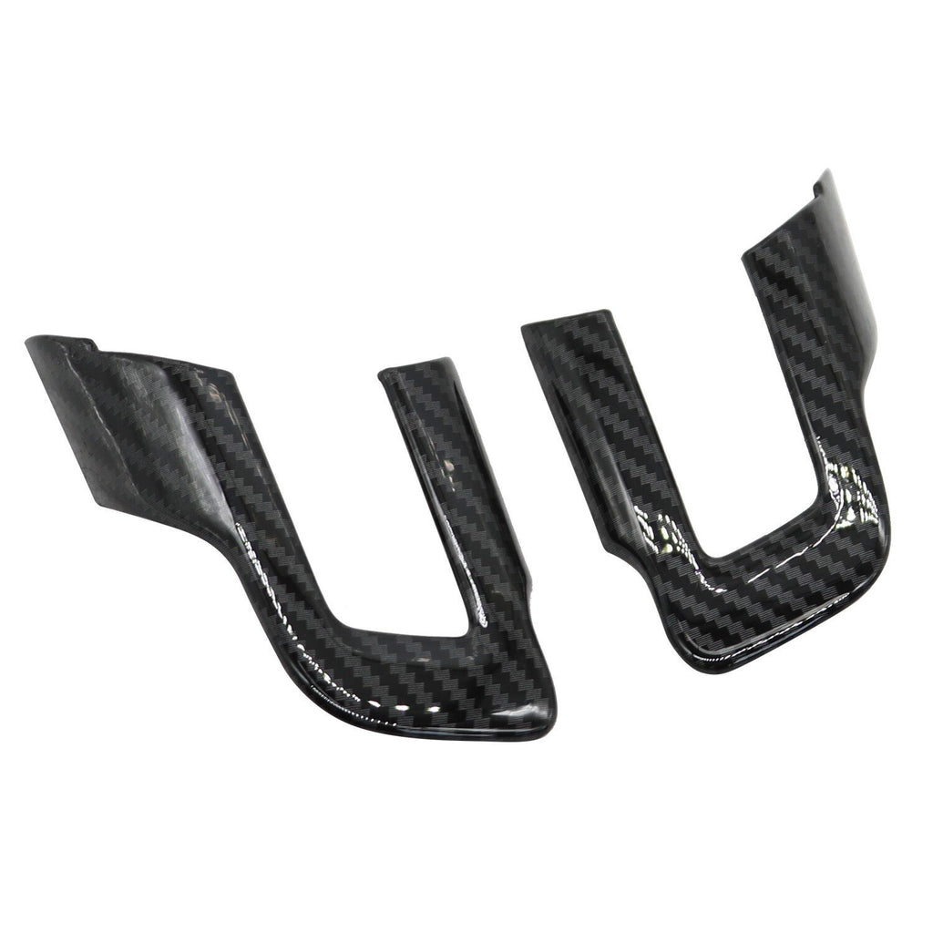 Carbon Fiber Steering Wheel Cover Trim Accessories for Ford Mustang 2015+