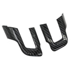 Carbon Fiber Steering Wheel Cover Trim Accessories for Ford Mustang 2015+