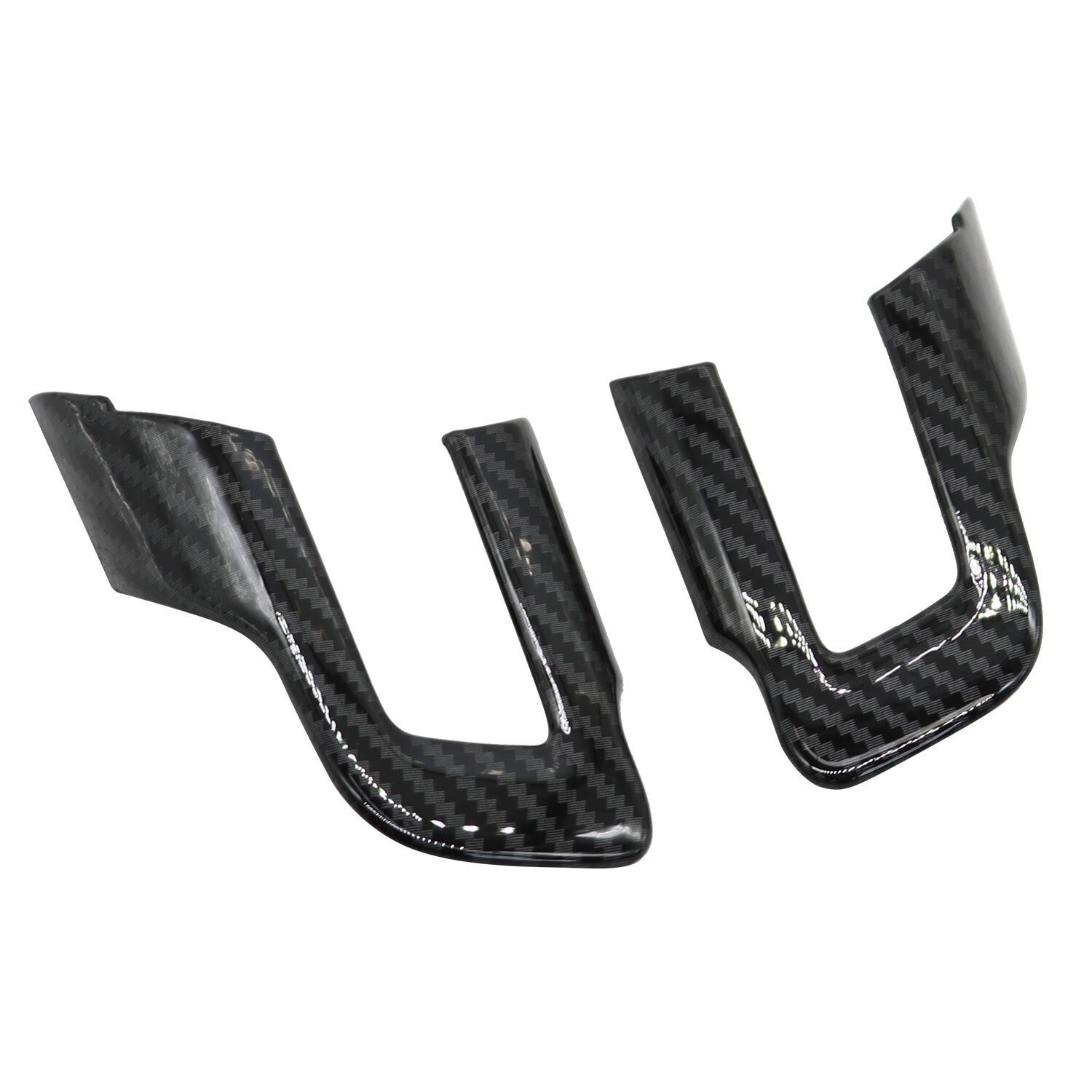 Carbon Fiber Steering Wheel Cover Trim Accessories for Ford Mustang 2015+